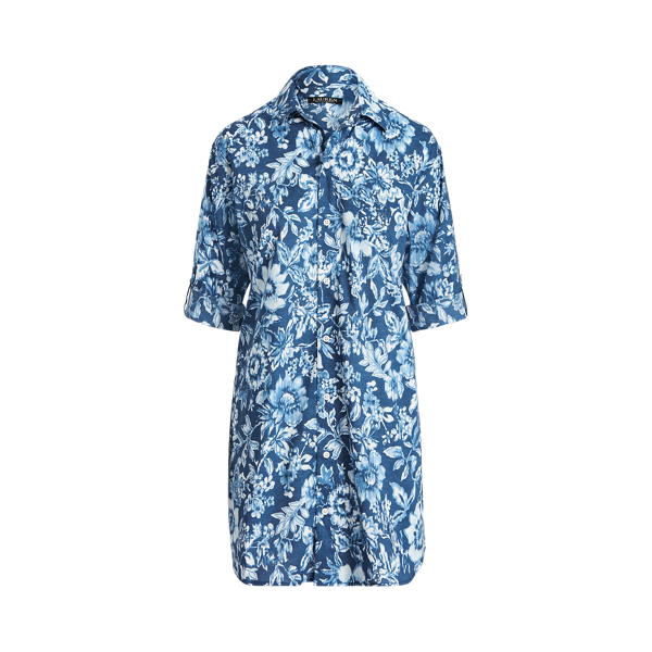Floral Cotton-Blend Sleep Shirt Lauren 1