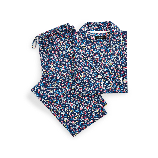 Pigiama Capri in misto cotone a fiori