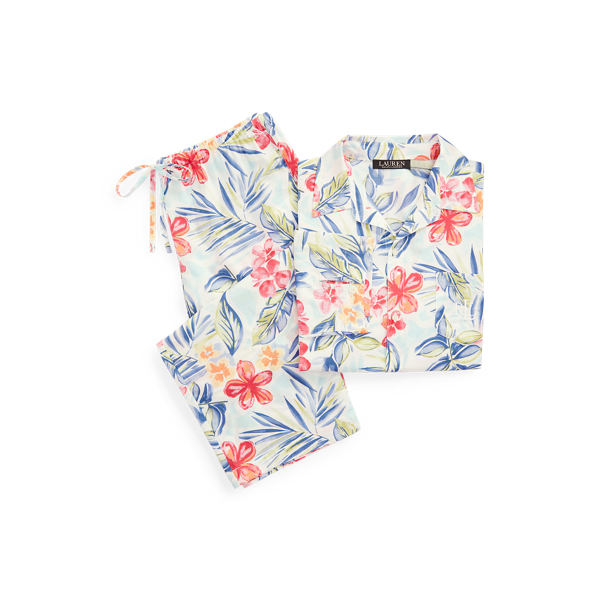 Floral Cotton Capri Sleep Set Lauren 1