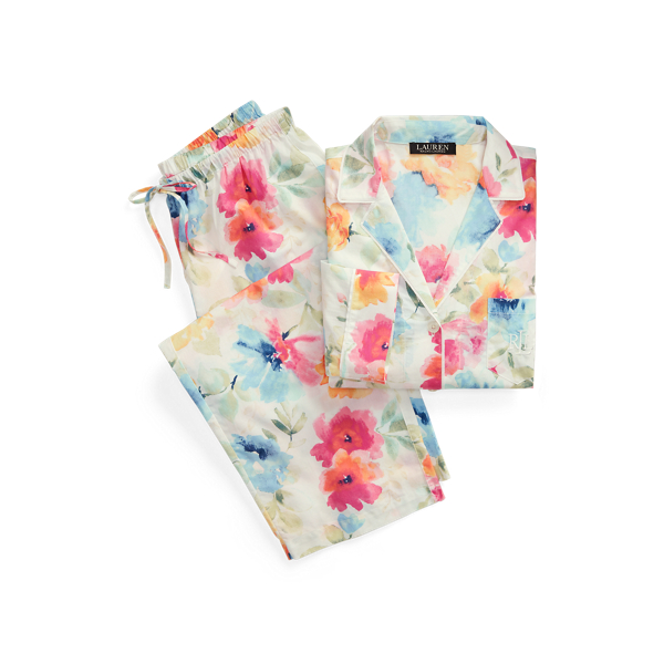 Floral Cotton Capri Sleep Set Lauren em 1