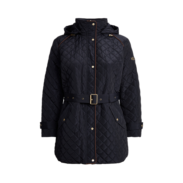 Belted Quilted Jacket Lauren Woman 1