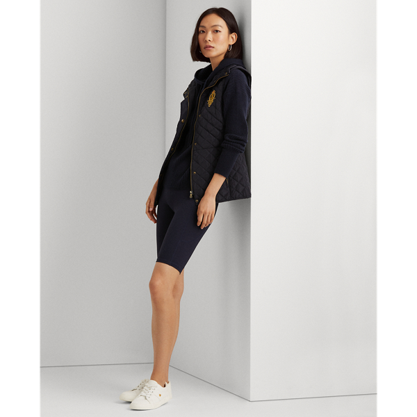 Steppweste mit Bouillonwappen Lauren in Dunkel-Navy 3