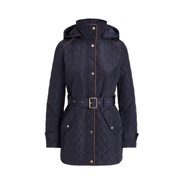 Belted Quilted Jacket Lauren Petite 1