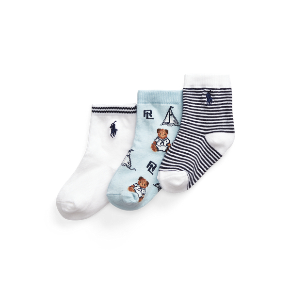 Polo Bear Crew Sock 3-Pack