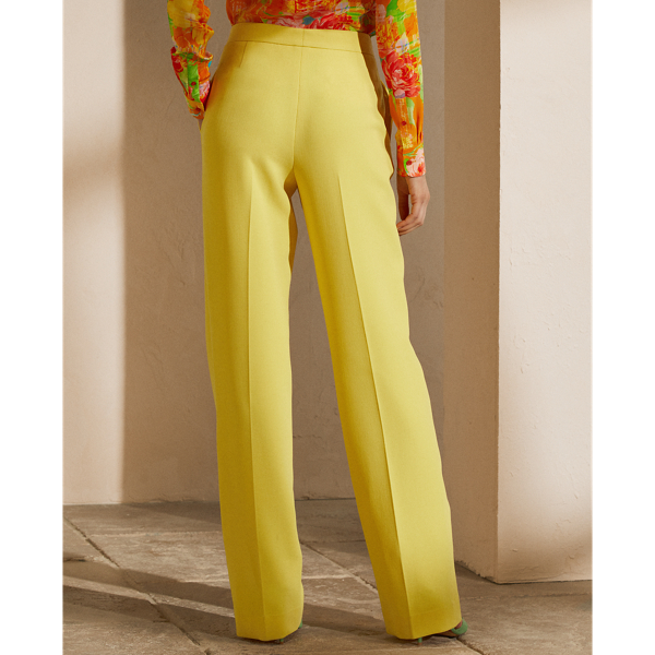 Soft Yellow Ferra Wool Gabardine Trouser Ralph Lauren Collection 5