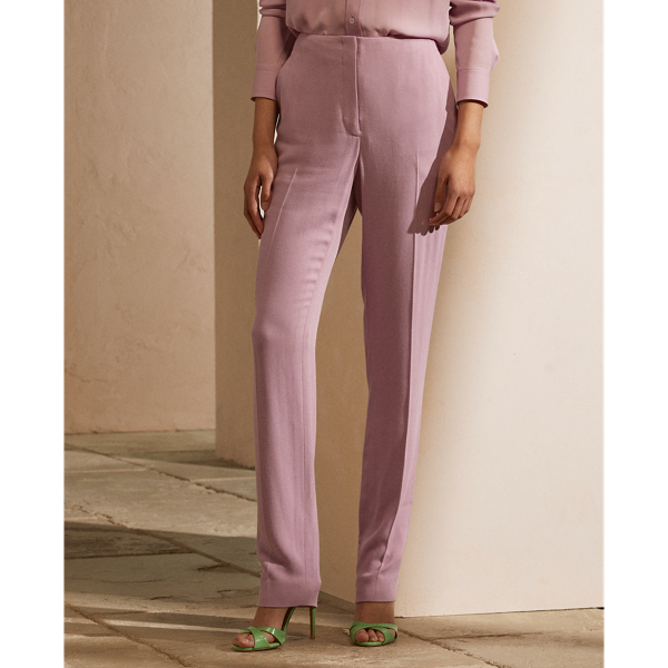 Pantaloni Simone a spina di pesce Ralph Lauren Collection in Giacinto 4