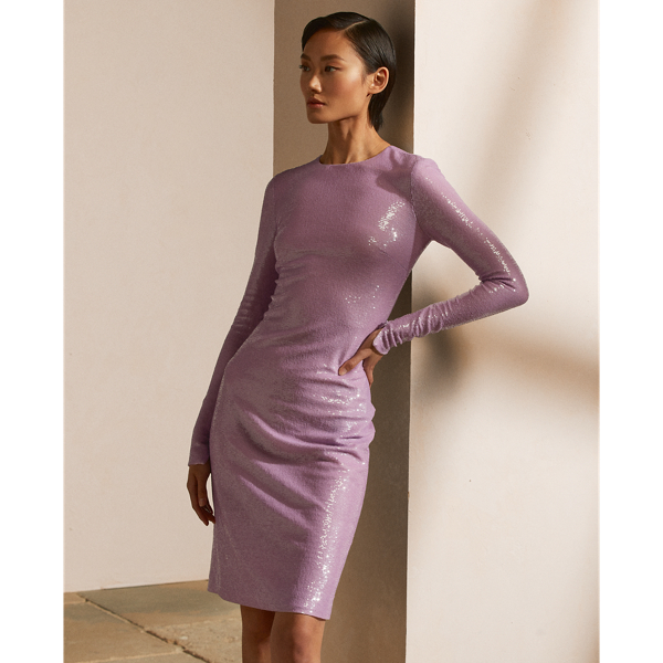 Vestido de cocktail enfeites Alexandrea Ralph Lauren Collection em Jacinto 4