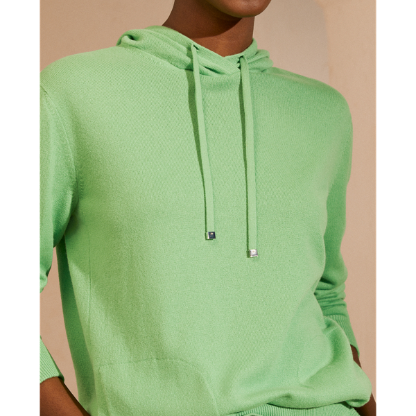 Sweat &agrave; capuche en cachemire Ralph Lauren Collection en C&eacute;ladon 6