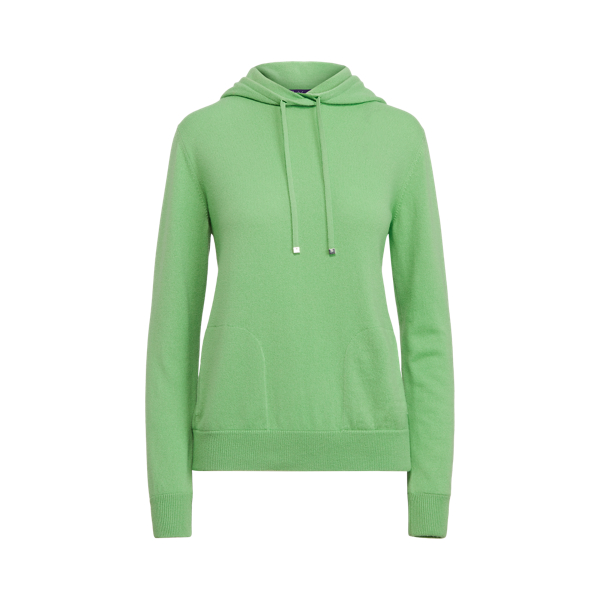 Sweat &agrave; capuche en cachemire Ralph Lauren Collection en C&eacute;ladon 2