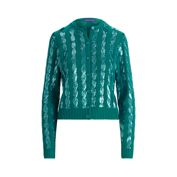 Cardigan in seta con paillettes Ralph Lauren Collection in 1