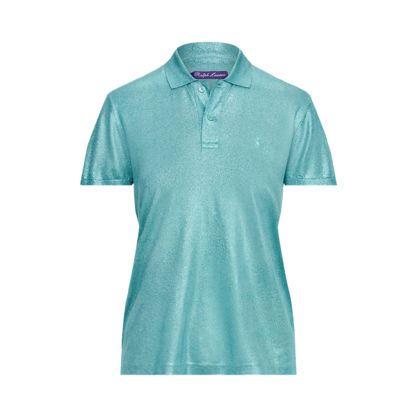 Polo de manga corta con estampado Ralph Lauren Collection en Verde azulado 2