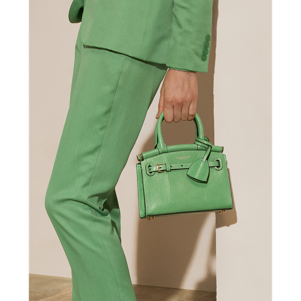Celadon RL50 Ayers Snakeskin Mini Bag Ralph Lauren Collection 7