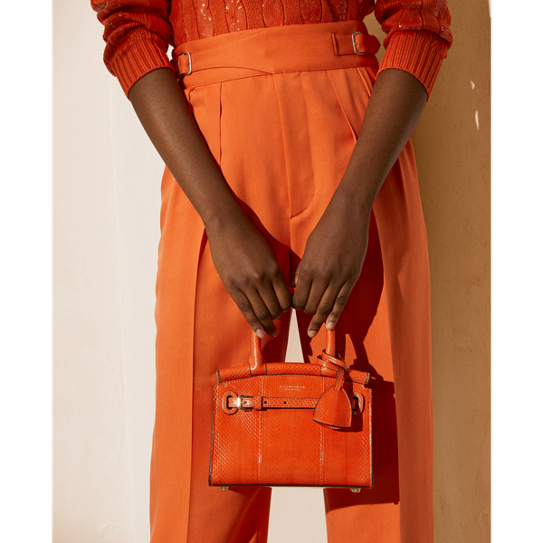 Mandarin RL50 Ayers Snakeskin Mini Bag Ralph Lauren Collection 7