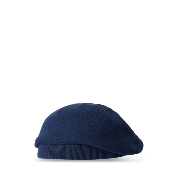 Rib-Knit Silk Beret