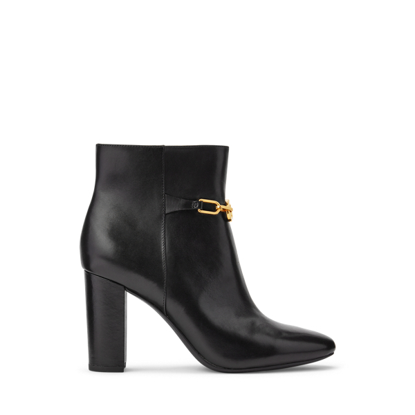 Meredith Burnished Leather Bootie Lauren 1