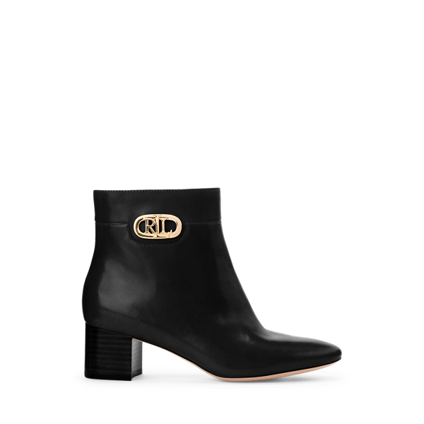Botas em pele polida Wynne Lauren em 1