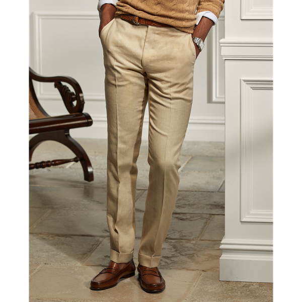 Gregory Hand-Tailored Linen Trouser