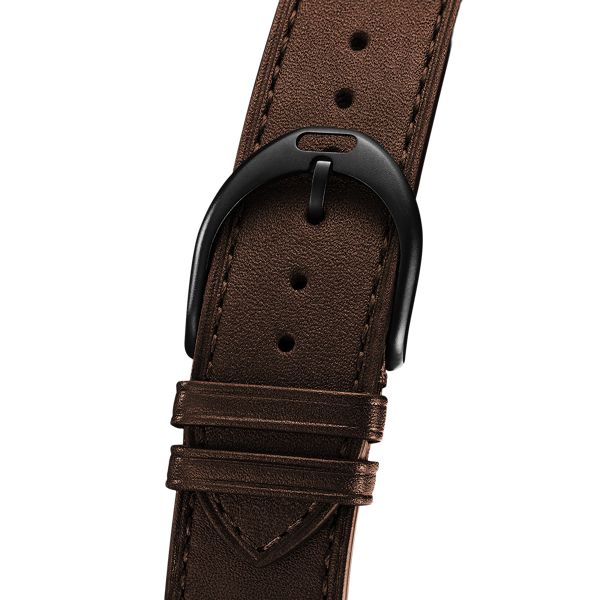 Large-Stirrup-Armband aus Kalbsleder