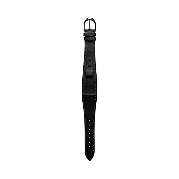 Black/Black Medium Stirrup Calfskin Watch Strap The Stirrup Collection 1