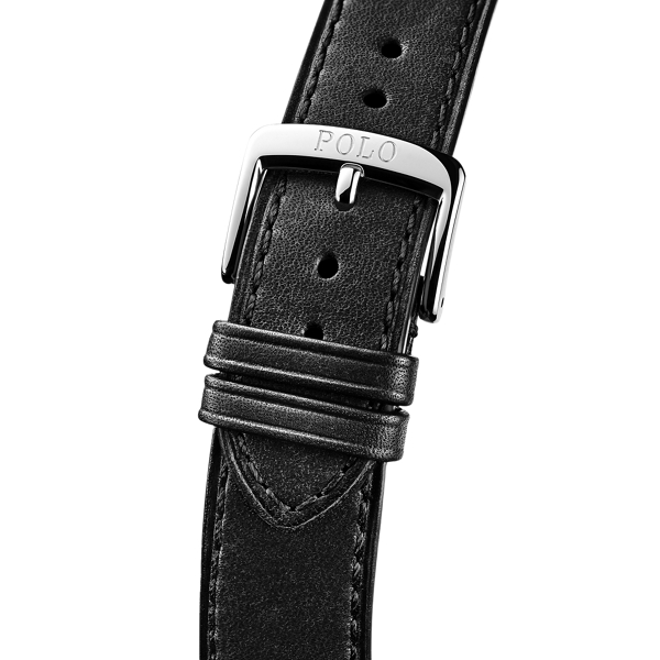 Uhrenarmband aus Kalbsleder Polo Ralph Lauren in Schwarz 3