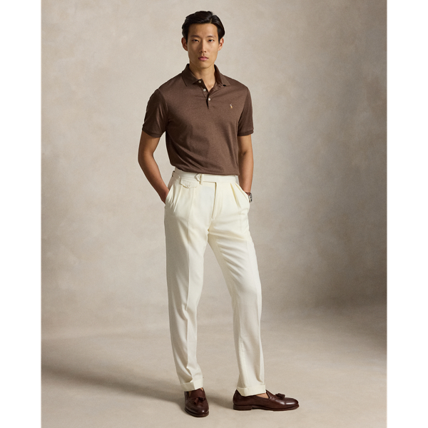 Nutmeg Brown Heather Classic Fit Soft Cotton Polo Shirt Polo Ralph Lauren 4
