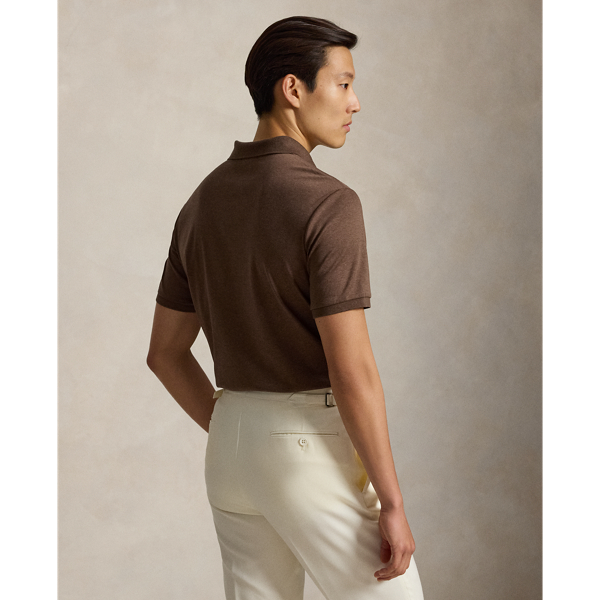 Nutmeg Brown Heather Classic Fit Soft Cotton Polo Shirt Polo Ralph Lauren 5