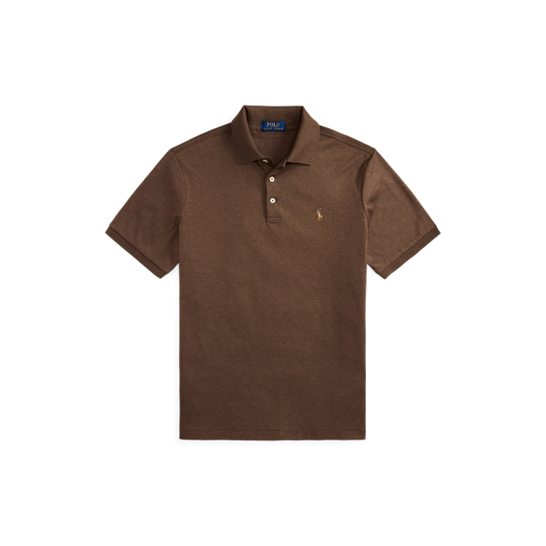 Nutmeg Brown Heather Classic Fit Soft Cotton Polo Shirt Polo Ralph Lauren 2