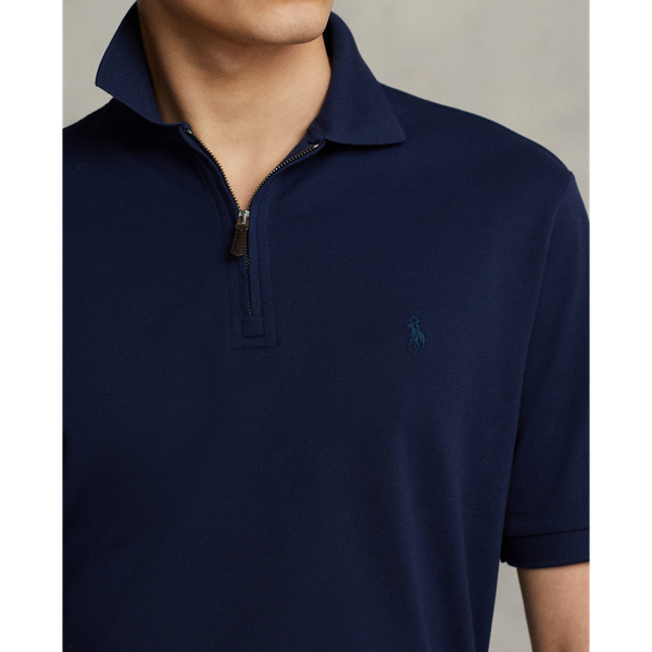 Polo en piqu&eacute; stretch Custom Slim Fit Polo Ralph Lauren en Bleu marine raffin&eacute; 6