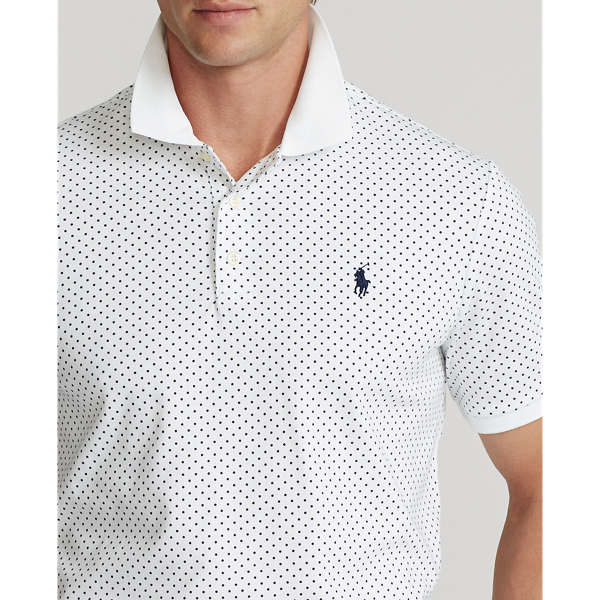 White Polka Dots Classic Fit Dot Soft Cotton Polo Shirt Polo Ralph Lauren 6