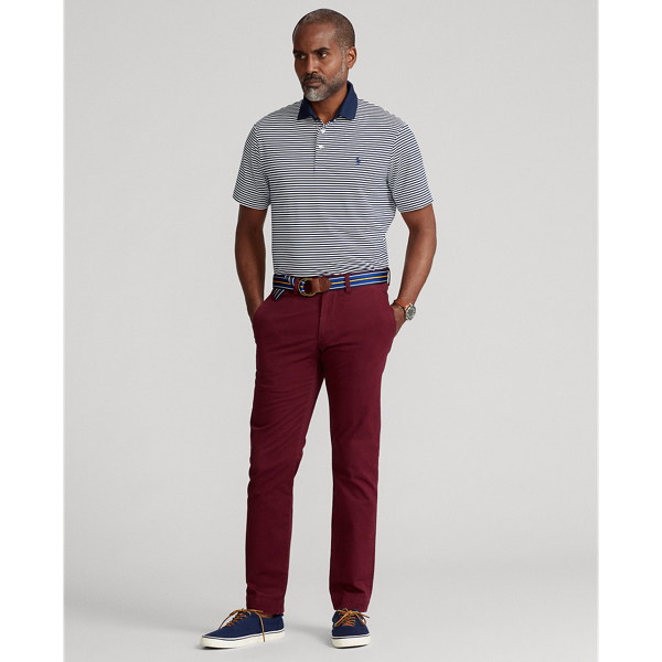 Ceramic White/Cruise Navy Classic Fit Performance Polo Shirt Polo Ralph Lauren 4