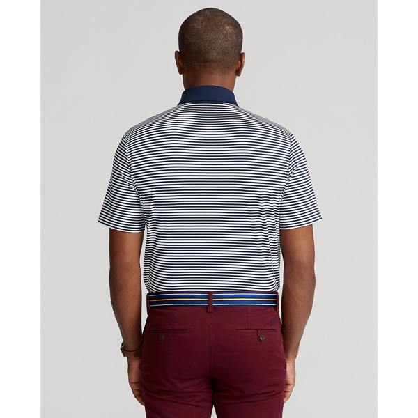 Ceramic White/Cruise Navy Classic Fit Performance Polo Shirt Polo Ralph Lauren 5