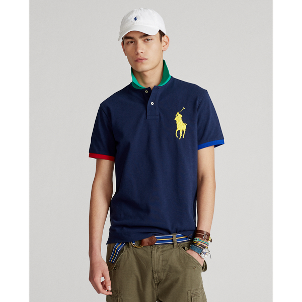 Classic Fit Big Pony Mesh Polo Shirt