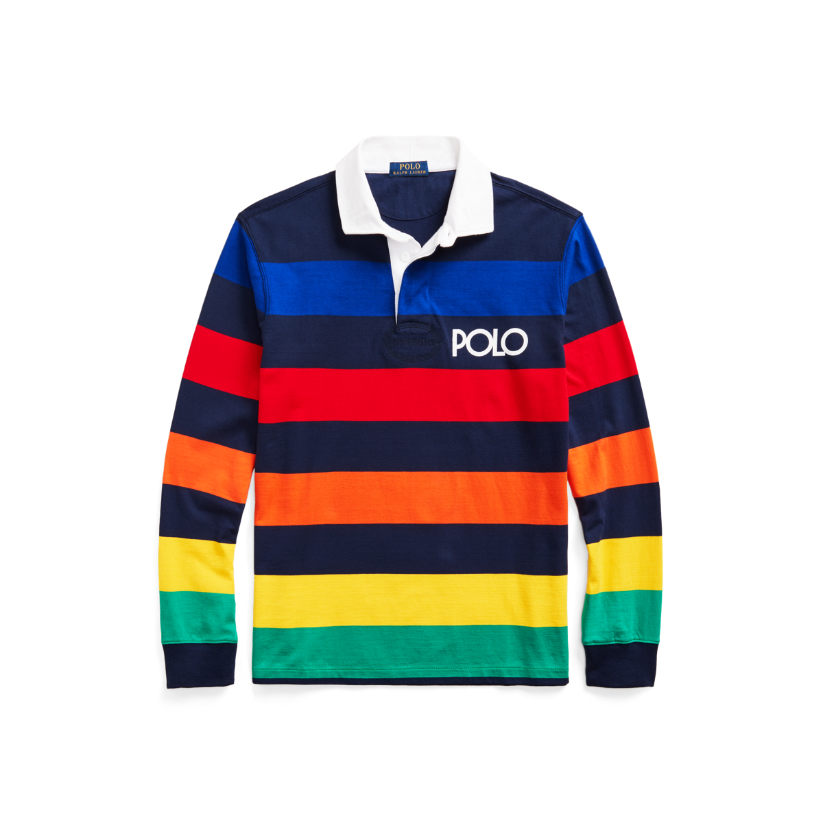 Classic Fit Striped Jersey Rugby Shirt