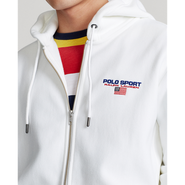 White Polo Sport Fleece Hoodie Polo Ralph Lauren 6