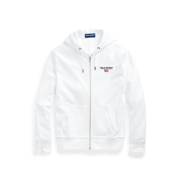 White Polo Sport Fleece Hoodie Polo Ralph Lauren 2