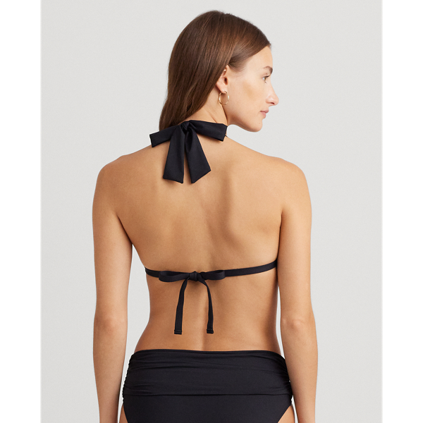 Black Halter Bikini Top Lauren 4