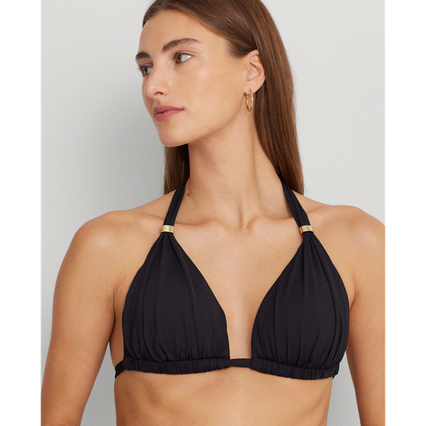 Black Halter Bikini Top Lauren 5