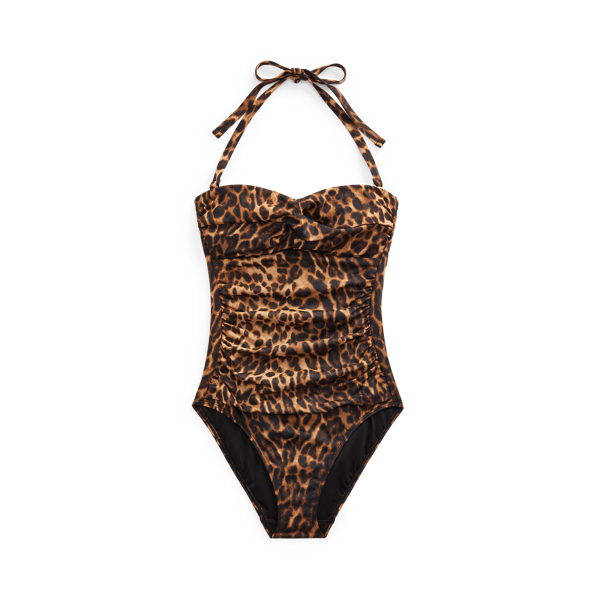 Costume intero bandeau leopardato Lauren in 1