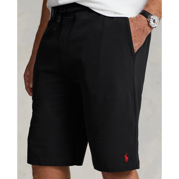 Polo Black Mesh Short Big & Tall 6