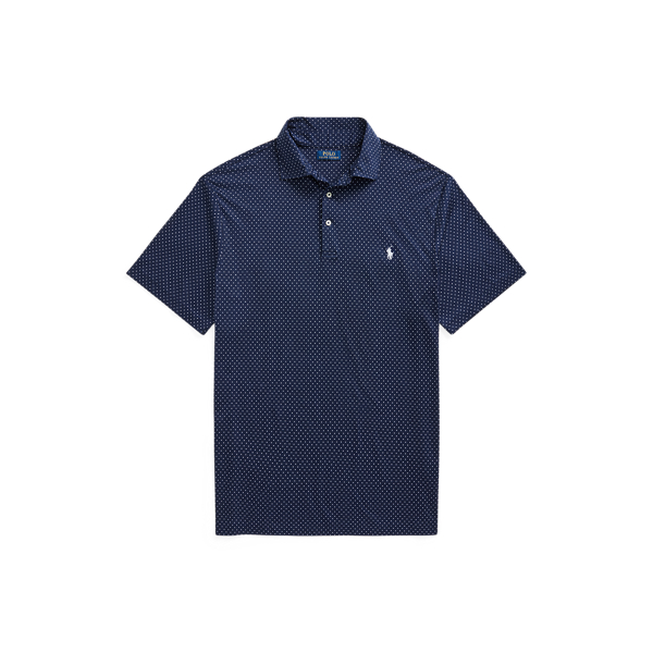 Polka-Dot Soft Cotton Polo Shirt Big & Tall 1