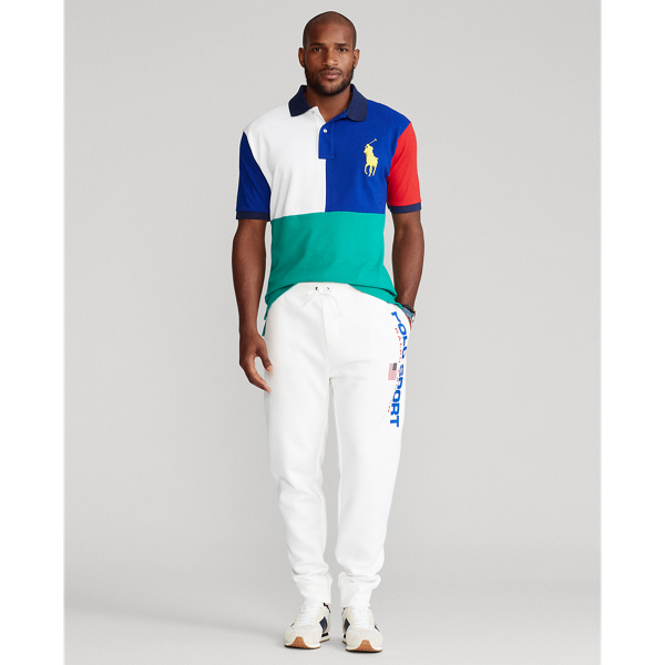 Active Royal Multi Big Pony Mesh Polo Shirt Big & Tall 4