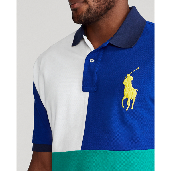 Active Royal Multi Big Pony Mesh Polo Shirt Big & Tall 6
