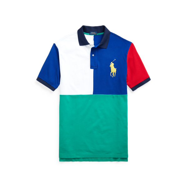 Active Royal Multi Big Pony Mesh Polo Shirt Big & Tall 2
