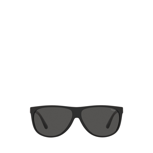 Shiny Black Two-Tone Logo Sunglasses Polo Ralph Lauren 2