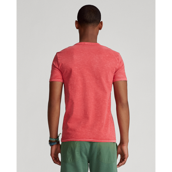 Custom-Slim-Fit T-Shirt aus Jersey Polo Ralph Lauren in Rot verblichen 4