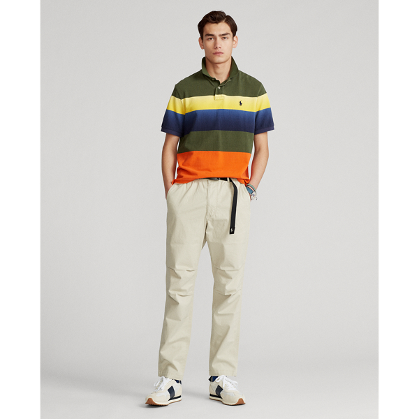 Classic Drab Multi Custom Slim Fit Mesh Polo Shirt Polo Ralph Lauren 4