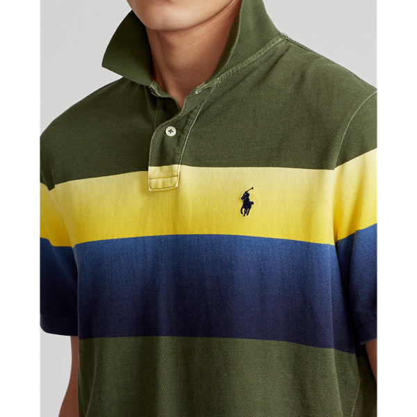 Classic Drab Multi Custom Slim Fit Mesh Polo Shirt Polo Ralph Lauren 6