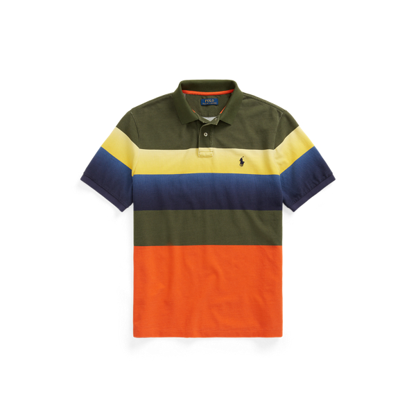 Classic Drab Multi Custom Slim Fit Mesh Polo Shirt Polo Ralph Lauren 2