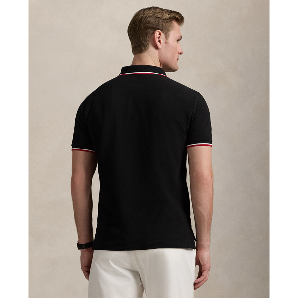 Mens Ralph Lauren polo black on sale large new custom slim fit