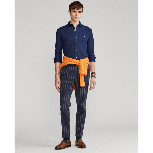 Chemise Oxford en jersey Polo Ralph Lauren en Bleu marine Newport 4